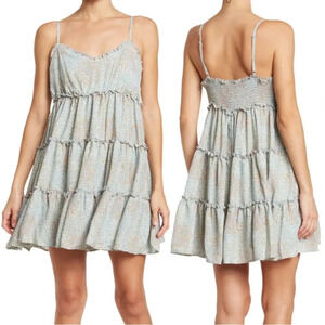 Bailey blue Floral Cross Front Dress size m